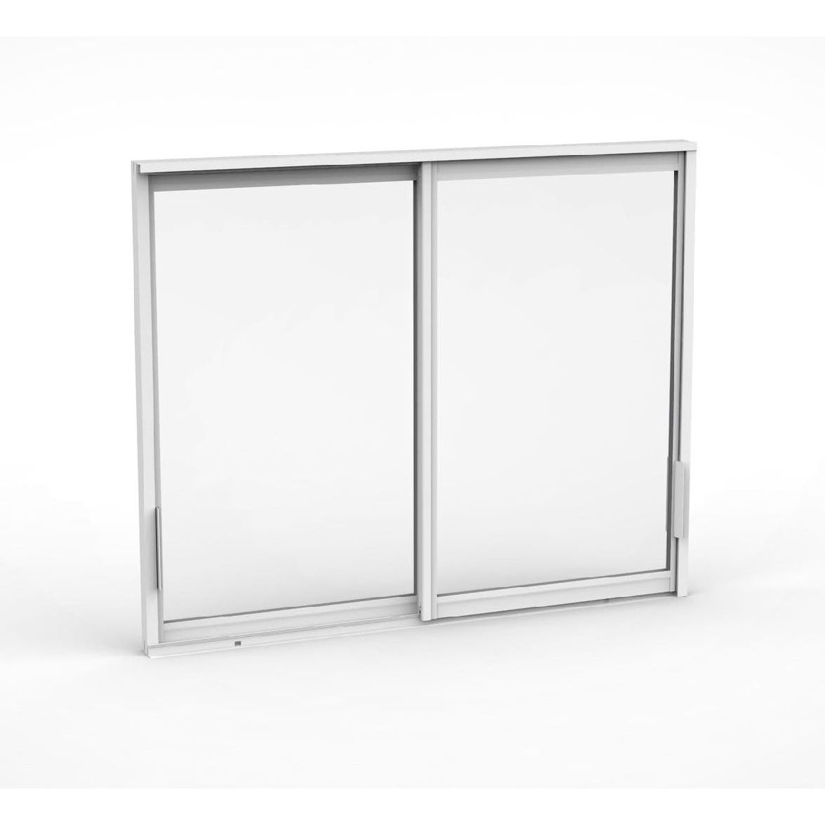 Terassin liukuikkuna Landskap Rejäl pidennetty kesäkausi, 2 osaa, 1850mm, valkoinen