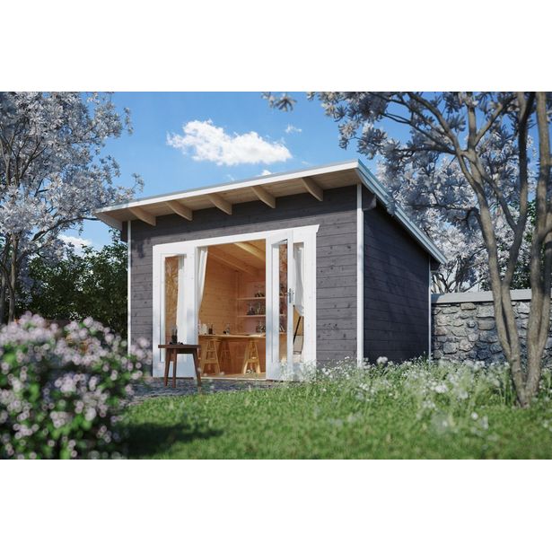 Vierasmaja Skan Holz Ostende 1, 8.8m², harmaa
