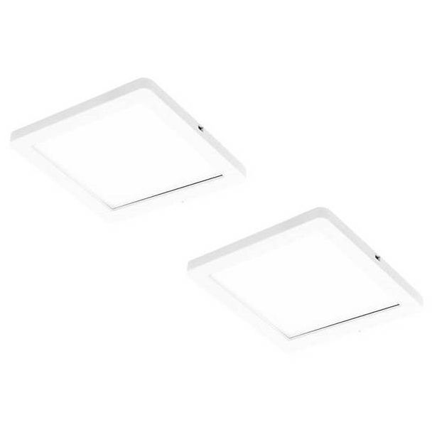 LED-kalustevalaisin Limente Flat 12 LUX 2 kpl + virtalähde valkoinen/musta