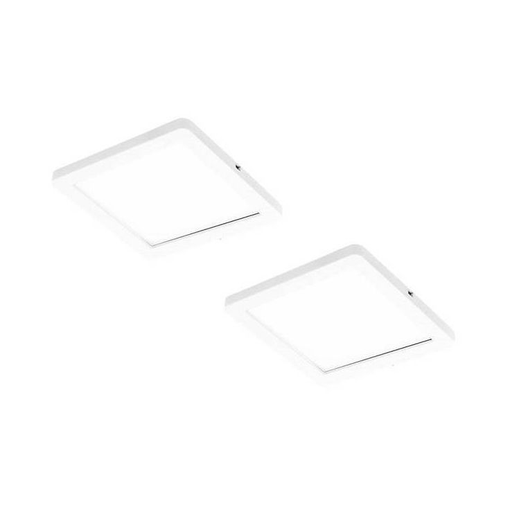 LED-kalustevalaisin Limente Flat 12 LUX 2 kpl + virtalähde valkoinen/musta