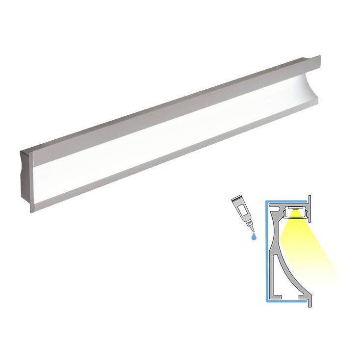 LED-profiili Limente LED-Wall 20 CCT, 2700-6000K, 2m, 19W, alumiini