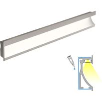 LED-profiili Limente LED-Wall, 40 Lux, 3000K 4 m, alulook