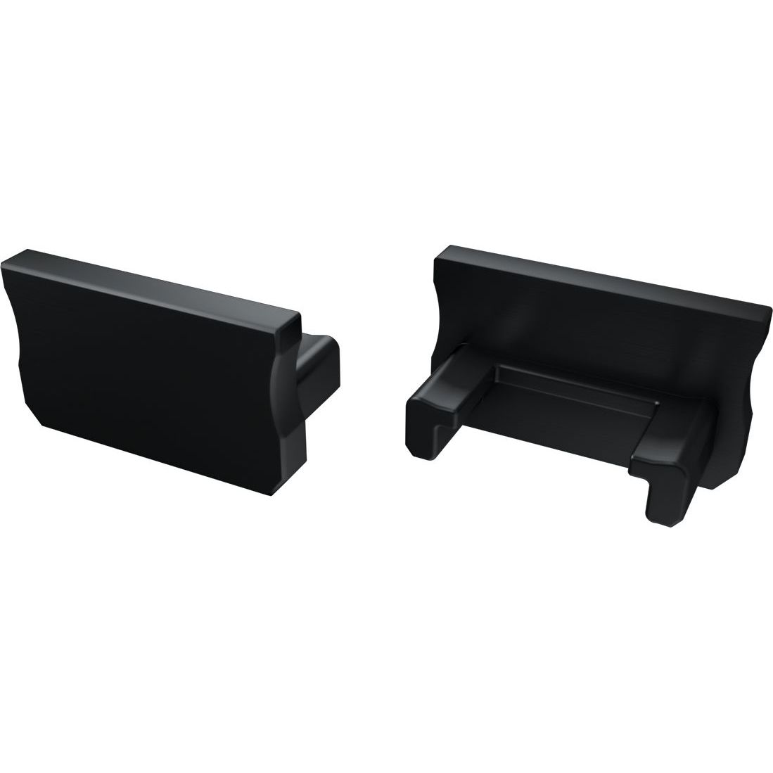 Päätypalat Lumines A, musta