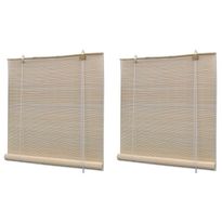 Luonnolliset bambu rullaverhot 2 kpl 120x160 cm