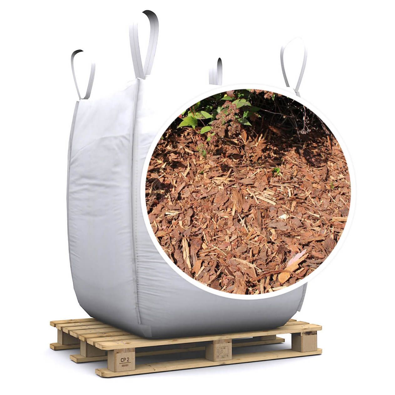 Männyn kuorikate Viheraarni, murskattu, 1000l