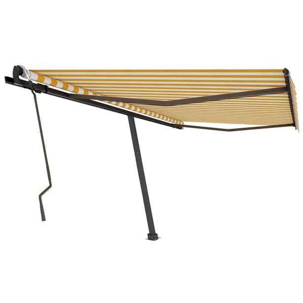 Markiisi Vapaasti seisova sisäänkelattava 400x300 cm keltavalk. (69738)