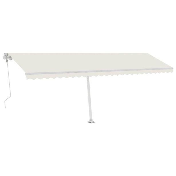 Markiisi Vapaasti seisova sisäänkelattava 600x300 cm kerma (69607)