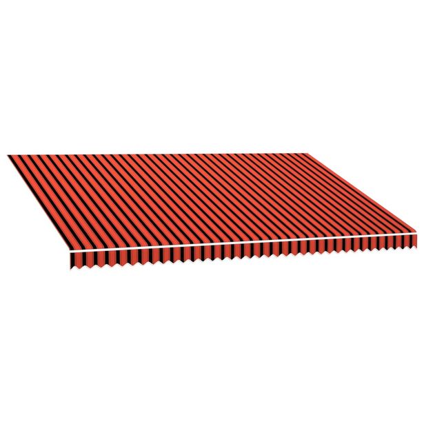 Markiisikangas oranssi ja ruskea 500x300 cm (45726)