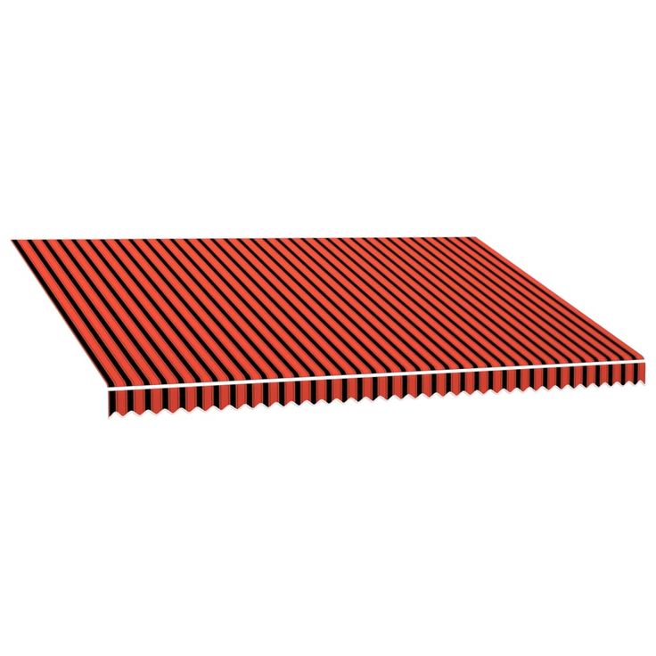 Markiisikangas oranssi ja ruskea 500x300 cm (45726)