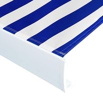 Markiisikangas sininen ja valkoinen 450x300 cm (45713)