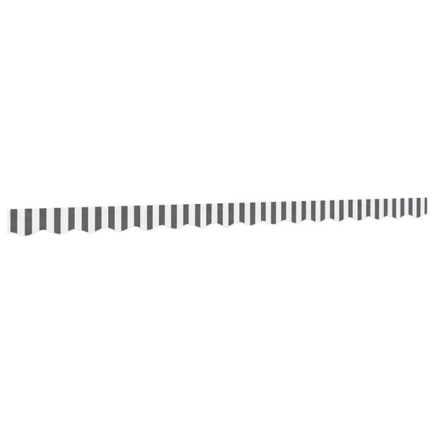 Markiisin vaihtokangas helma antrasiittivalkraidallinen 4 m (67788)