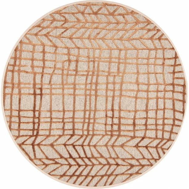 Matto VM Carpet Lastu, mittatilaus, pyöreä, kupari
