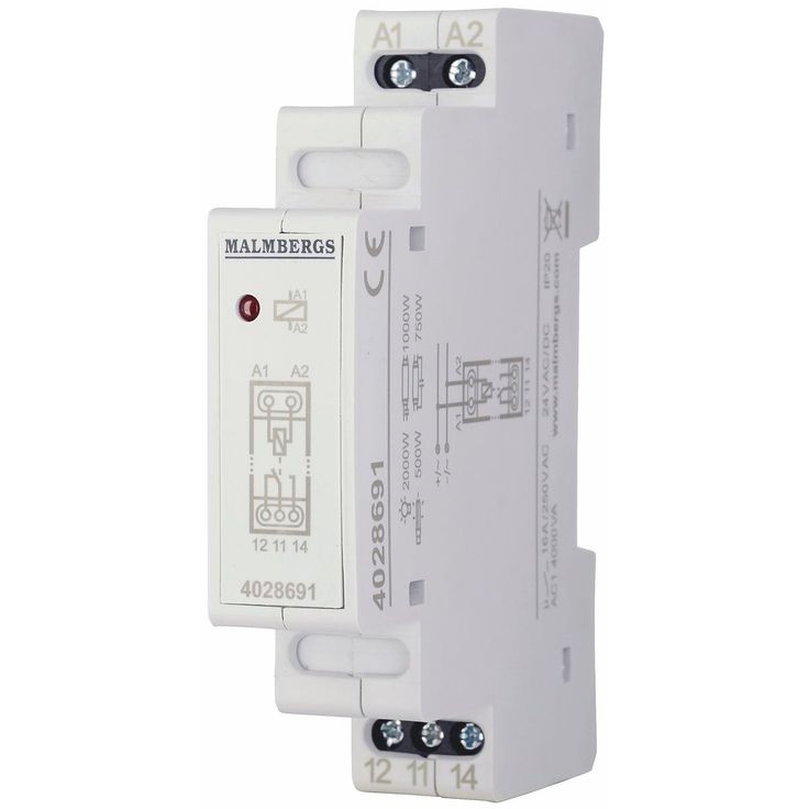 Apurele Malmbergs, 24V AC/DC, 1-vaihto