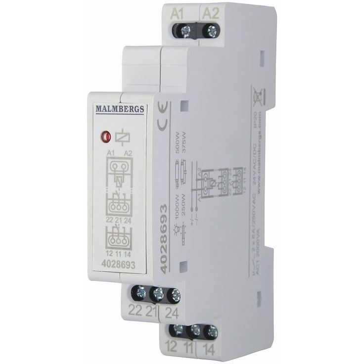 Apurele Malmbergs, 24V AC/DC, 2-vaihto