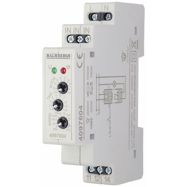 Monitoimintorele Malmbergs, 230V, 10 toimintoa