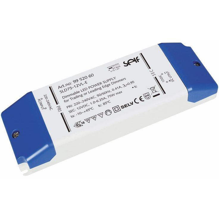 LED-muuntaja Malmbergs, 12VDC DIM 75W