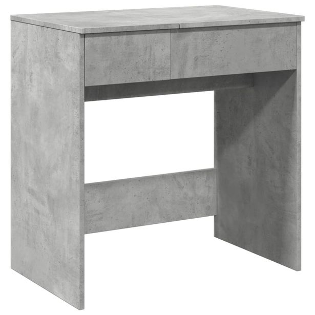 Meikkipöytä betoninharmaa 73x46,5x120 cm (48223)