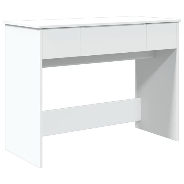 Meikkipöytä valkoinen 100x45x76 cm (40695)