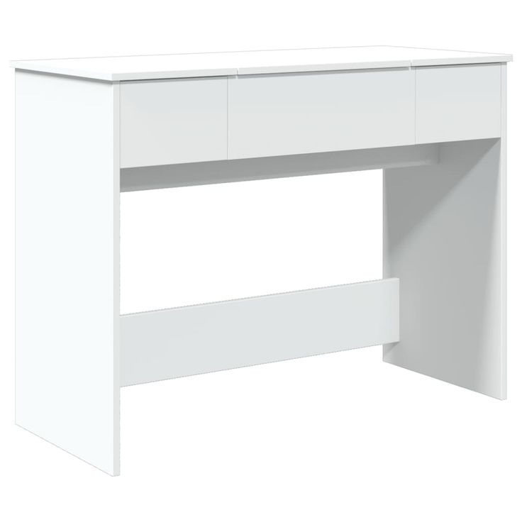 Meikkipöytä valkoinen 100x45x76 cm (40695)