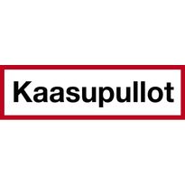 Merkintäkilpi &quot;Kaasupullot&quot;, 20x5cm