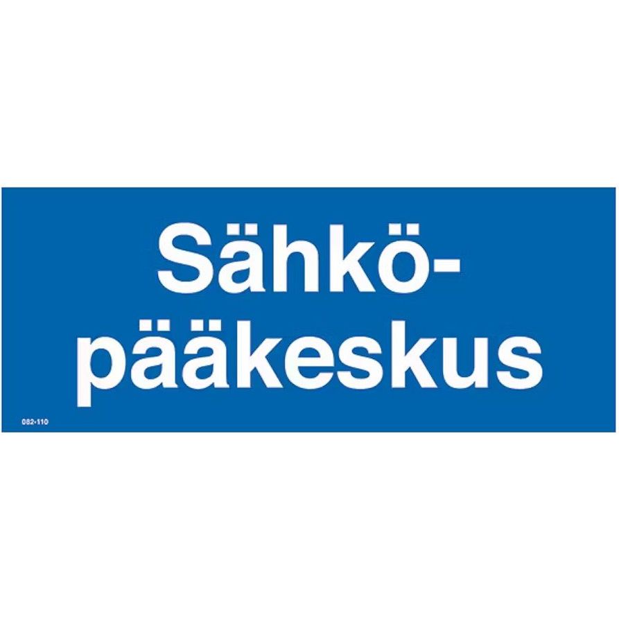 Merkintätarra "Sähköpääkeskus", 30x10cm