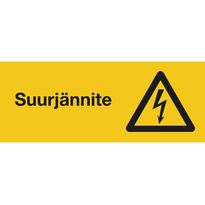 Merkintäkilpi &quot;Suurjännite&quot;, 30x10cm