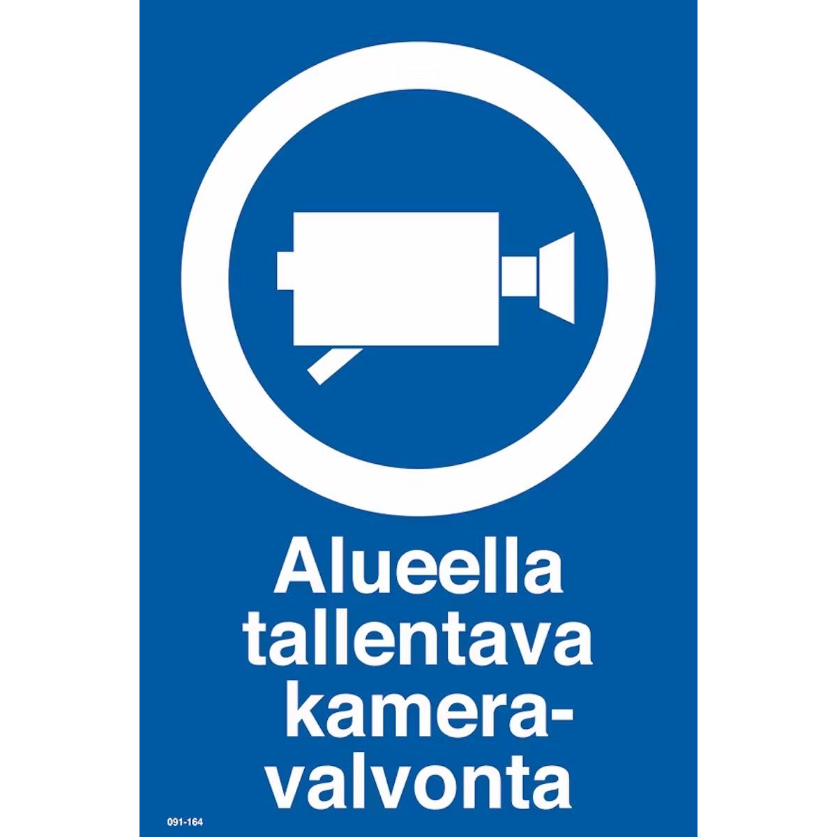 Merkintäkilpi "Tallentava kameravalvonta", 20x30cm