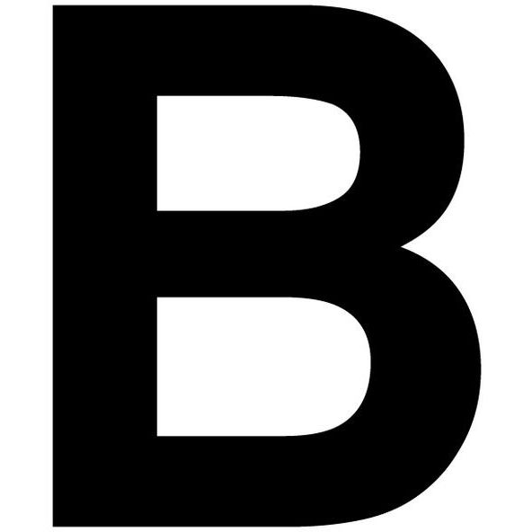 Merkintätarra irtokirjain, 50mm, B