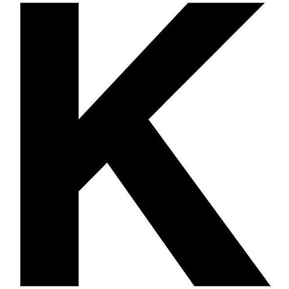 Merkintätarra irtokirjain, 100mm, K