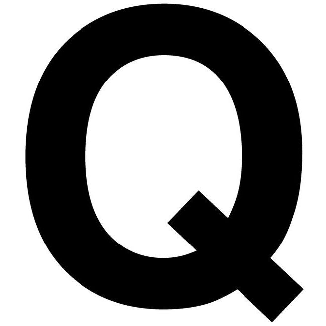 Merkintätarra irtokirjain, 50mm, Q