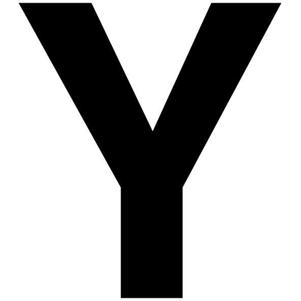 Merkintätarra irtokirjain, 50mm, Y