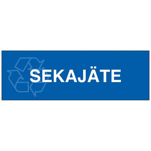 Jäteastian merkintätarra 