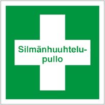 Merkintätarra &quot;Silmänhuuhtelupullo&quot;, 20x20cm