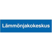 Merkintätarra &quot;Lämmönjakokeskus&quot;, 10x4cm