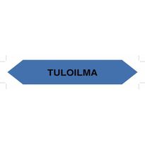Merkintätarra/putkistotarra &quot;Tuloilma&quot;, 16x2.5cm, 5kpl