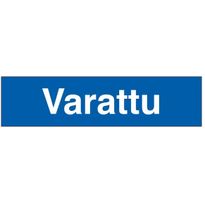 Merkintätarra &quot;Varattu&quot;, 10x4cm