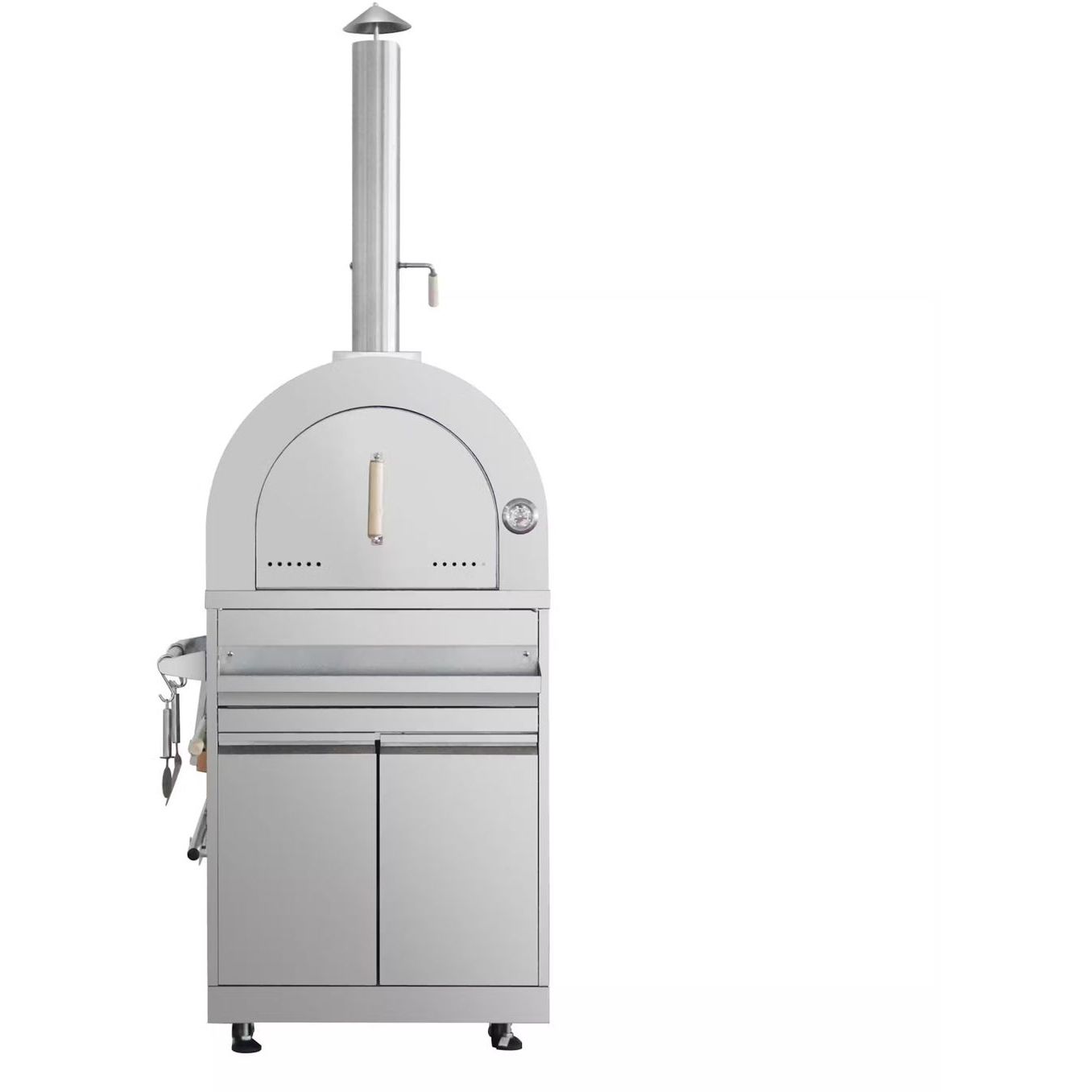 Pizzauuni Myoutdoorkitchen Inox Range, puulämmitteinen, rst