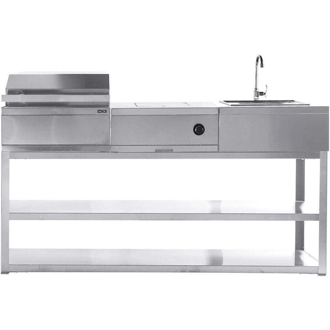 Kesäkeittiö Myoutdoorkitchen Nordic Line Visby, ruostumaton teräs