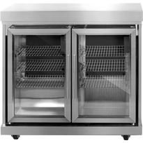 Kesäkeittiön kaksiosainen jääkaappimoduuli Myoutdoorkitchen Classic Line Stainless