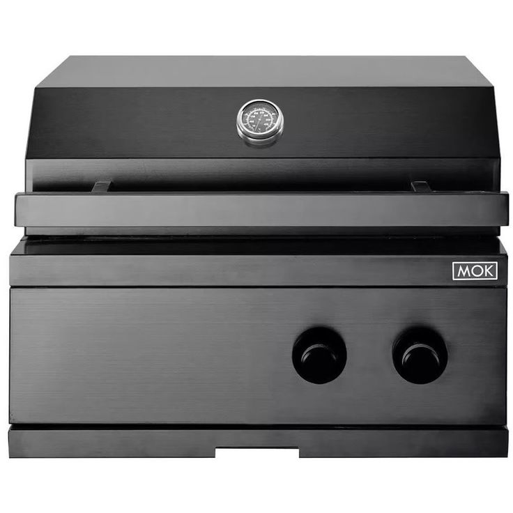 Kesäkeittiön kaasugrillimoduuli Myoutdoorkitchen Nordic Line Black, 2 poltinta, musta