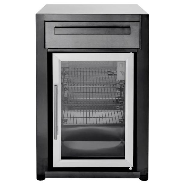 Kesäkeittiön jääkaappimoduuli Myoutdoorkitchen Nordic Line Black, musta