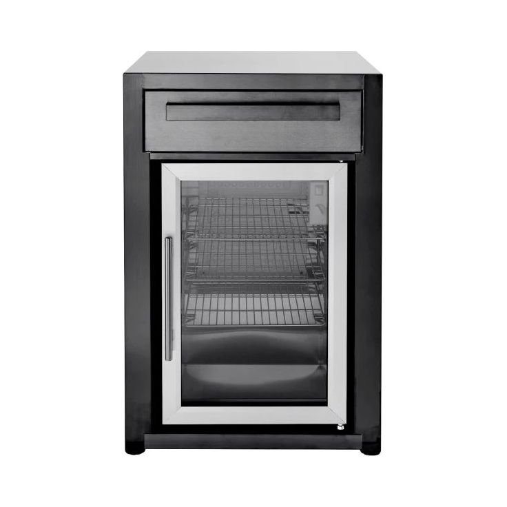 Kesäkeittiön jääkaappimoduuli Myoutdoorkitchen Nordic l,ine Black, musta 63 l,