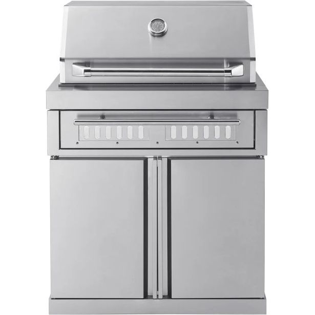 Vapaasti seisova hiiligrilli Myoutdoorkitchen Classic Line Stainless, ruostumaton teräs