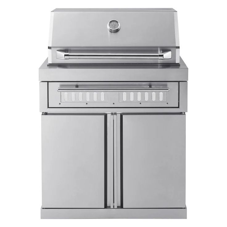 Vapaasti seisova hiiligrilli Myoutdoorkitchen Classic Line Stainless, ruostumaton teräs