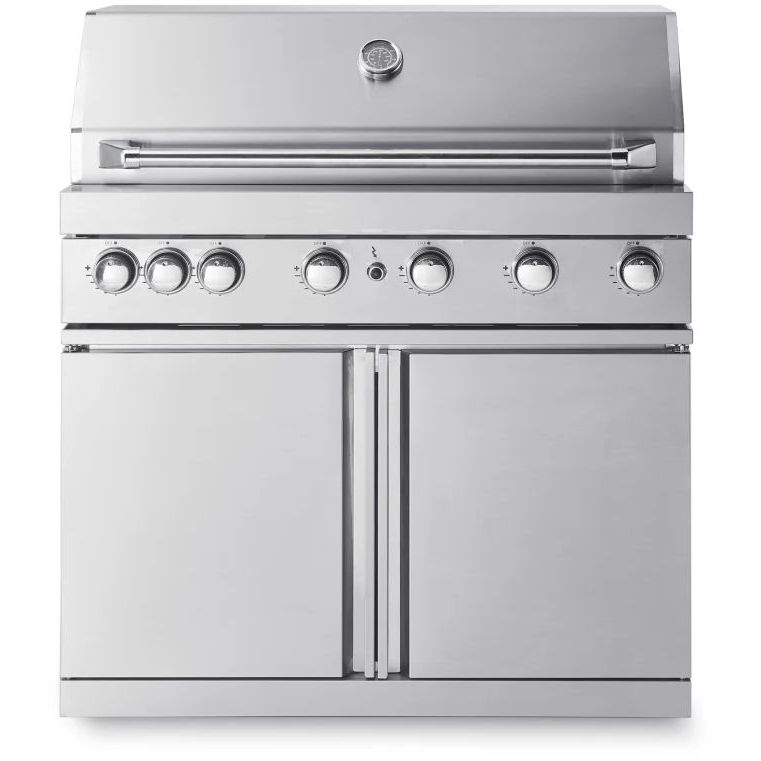 Vapaasti seisova kaasugrilli Myoutdoorkitchen Classic Line Stainless, 6 poltinta ja infrapunalämpö, rst