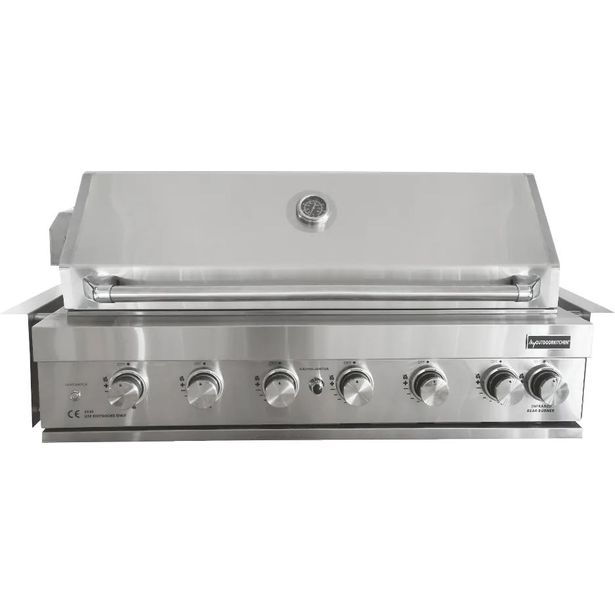Kesäkeittiön kaasugrillimoduuli Myoutdoorkitchen Built-in, 6 poltinta ja infrapunalämmitys, ruostumaton teräs
