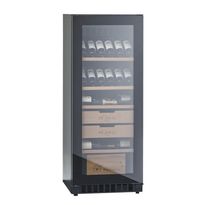 Viinikaappi mQuvée Velvet 100 Glass - VCS154FGB, musta