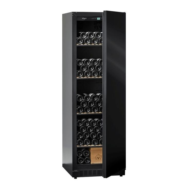 Viinikaappi mQuvée Velvet 170 VCS240SB, 59.5cm, 1 lämpötila-alue, integroitava, musta