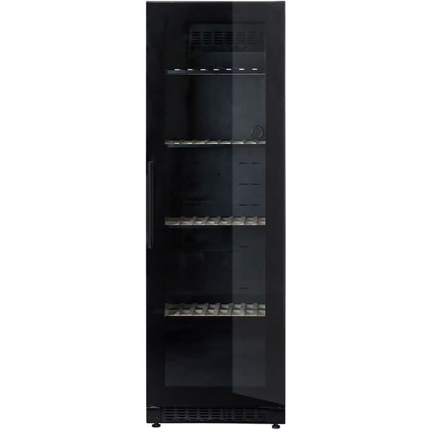 Viinikaappi mQuvée Velvet 125 Glass - VCS200FGB, musta