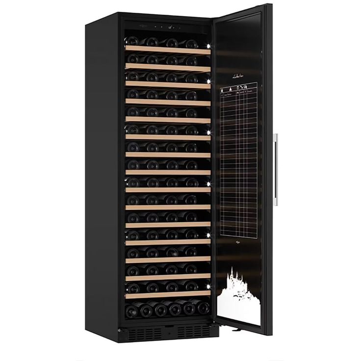 Viinikaappi mQuvée WineStore 177, 59.5cm, 1 lämpötila-alue, integroitava, musta